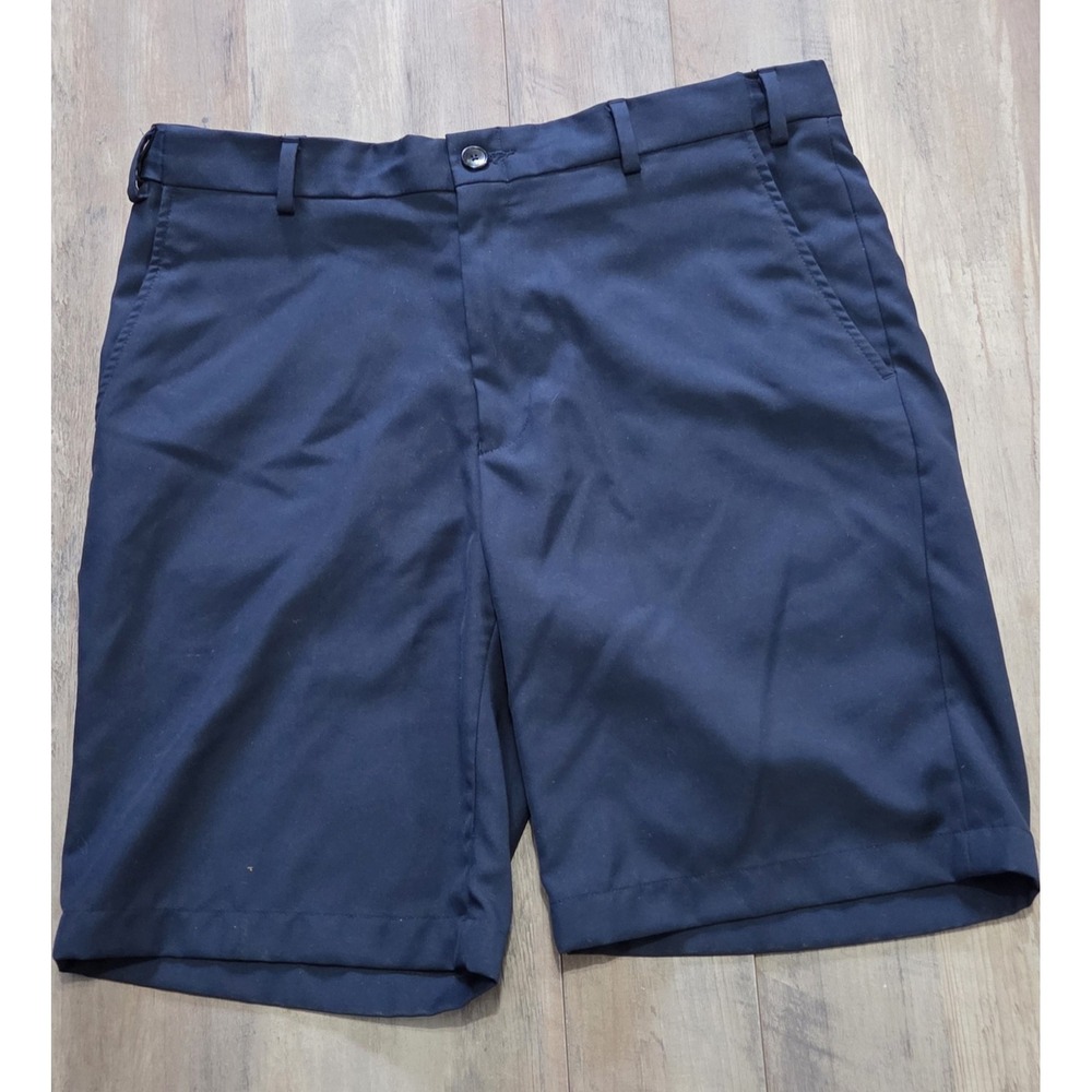 Jos. A. Bank Chino Shorts Mens 34R Navy Blue Tailored Fit Stretch